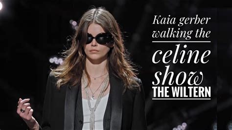 celine kaia gerber|kaia gerber wiltern show.